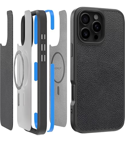 NOMAD Magnetic Leather 16pro max ブラック Amazon.com: NOMAD iPhone 16 Pro Max Case Magnetic Leather